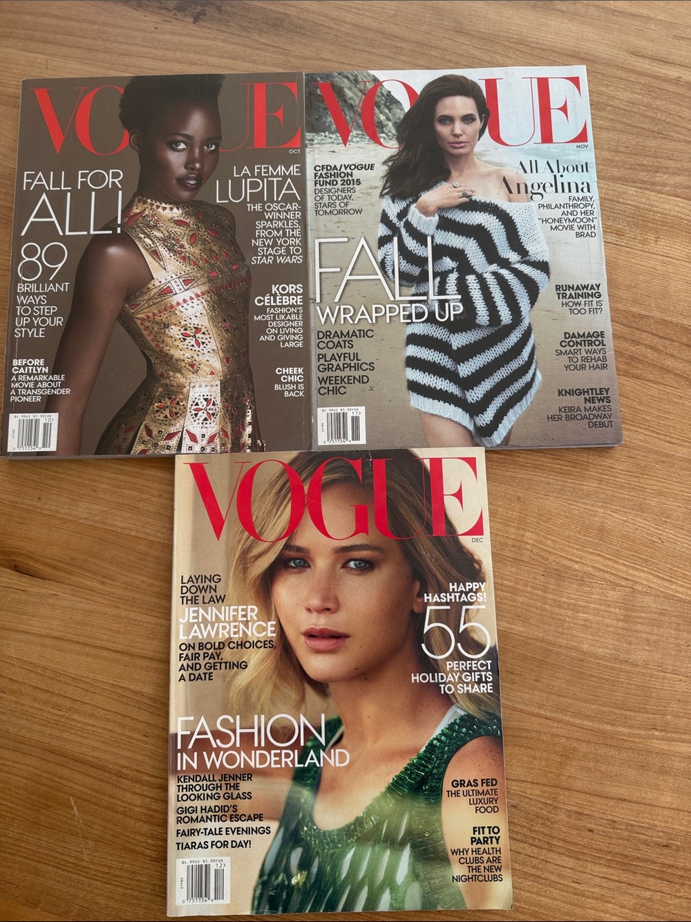 Vogue Magazine -Lupita, Angelina Jolie, Jennifer Lawrence